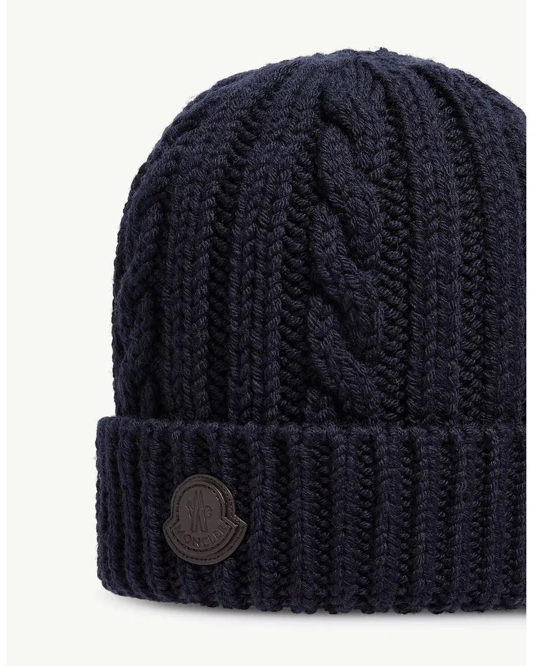 Moncler Blue Archive Logo Hat for men