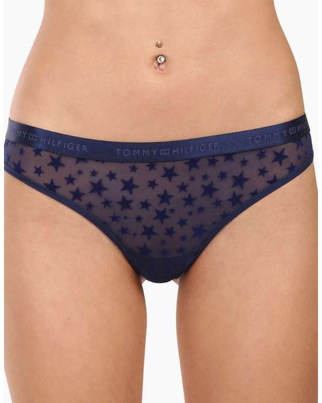 Tommy Hilfiger Red 3-Pack Mesh Stars Thongs Gift Set