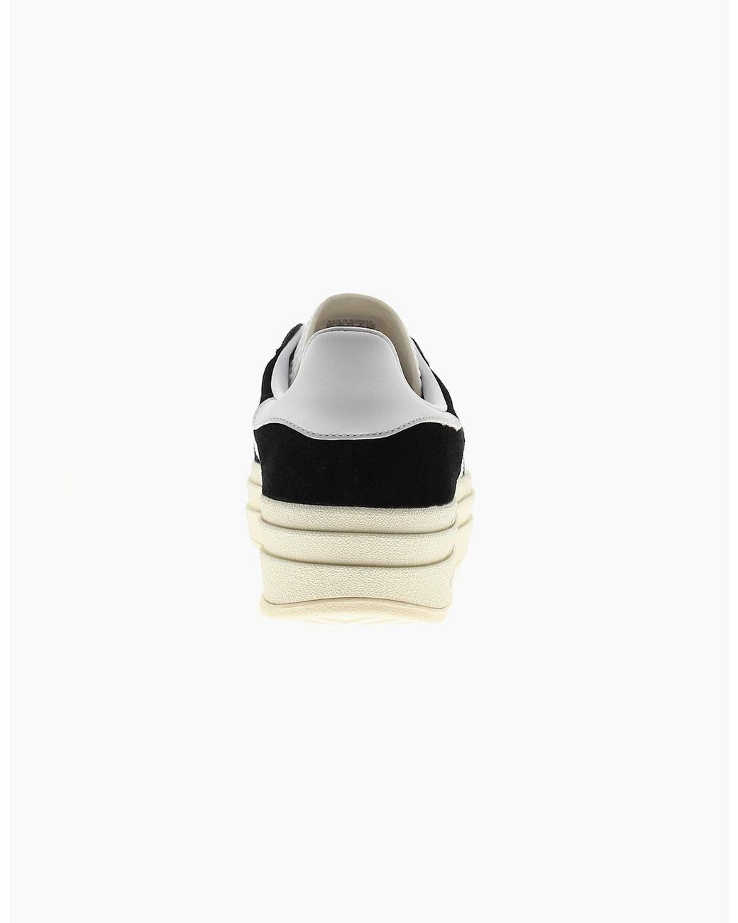 Adidas Originals Gazelle Black Adidas Originals Trainers Gazelle Bold Leather Lace Up Cream