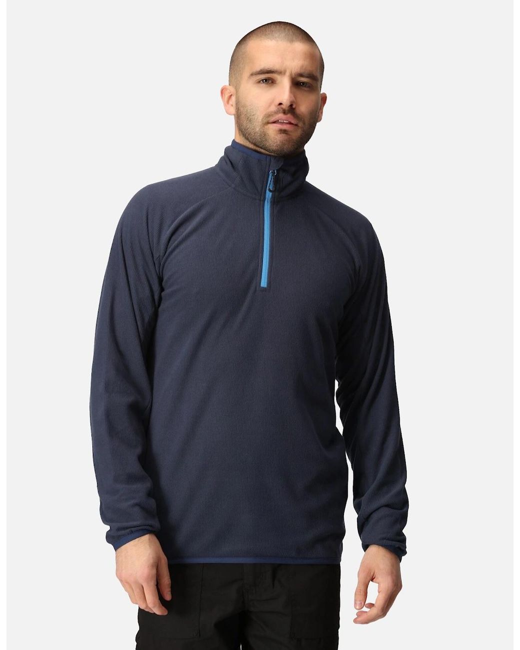 Regatta Blue Professional Half Zip Fleece Top for men