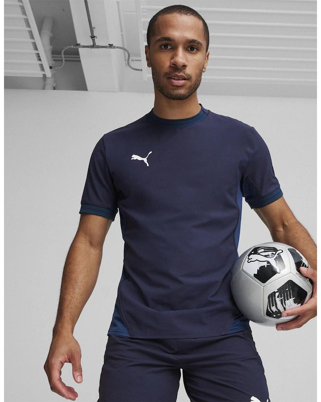 PUMA Blue Teamfinal Jersey T-Shirt for men