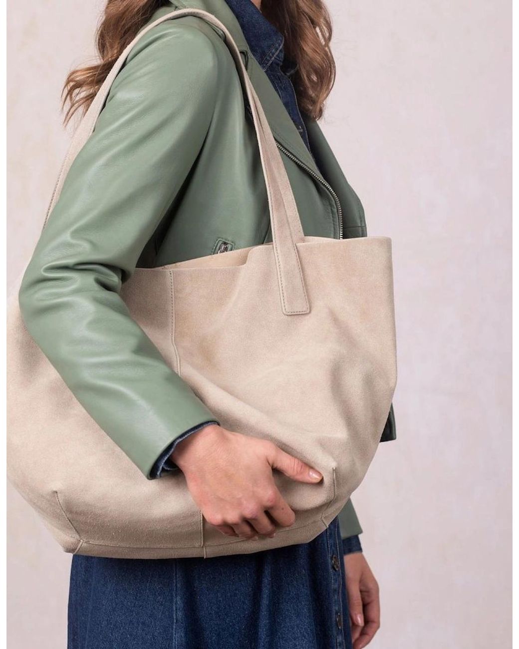 Lakeland Leather Natural Santon Tote Bag