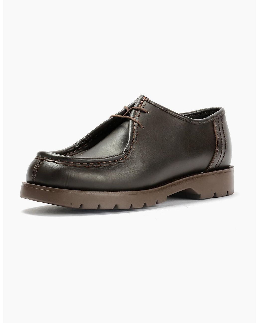 Kleman Black Padror Leather Lace-Up Shoes for men