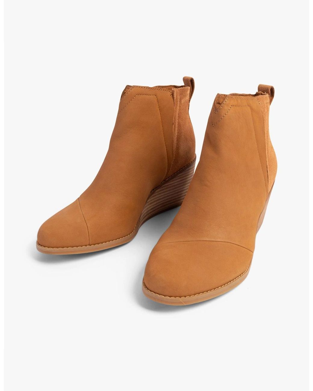 TOMS Brown Clare Boots Tan