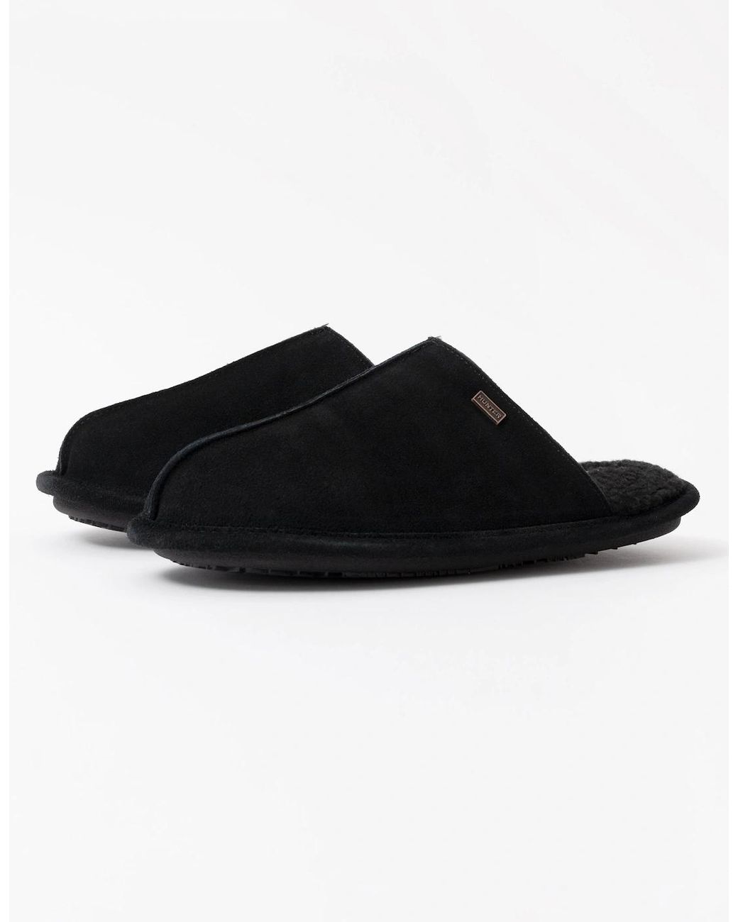 Hunter Black Mule Slipper for men