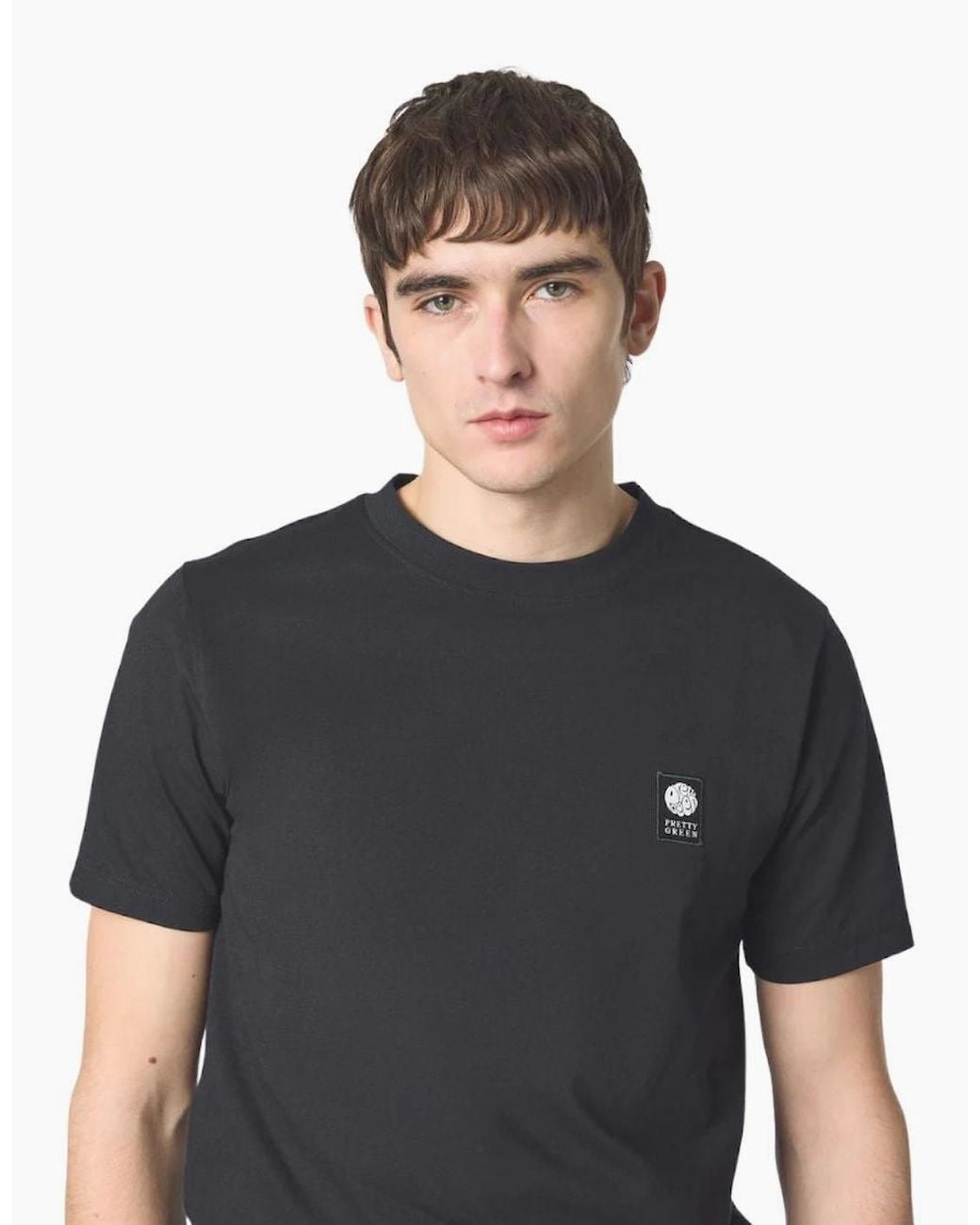 Pretty Green Black Sinclair Ss T-Shirt for men