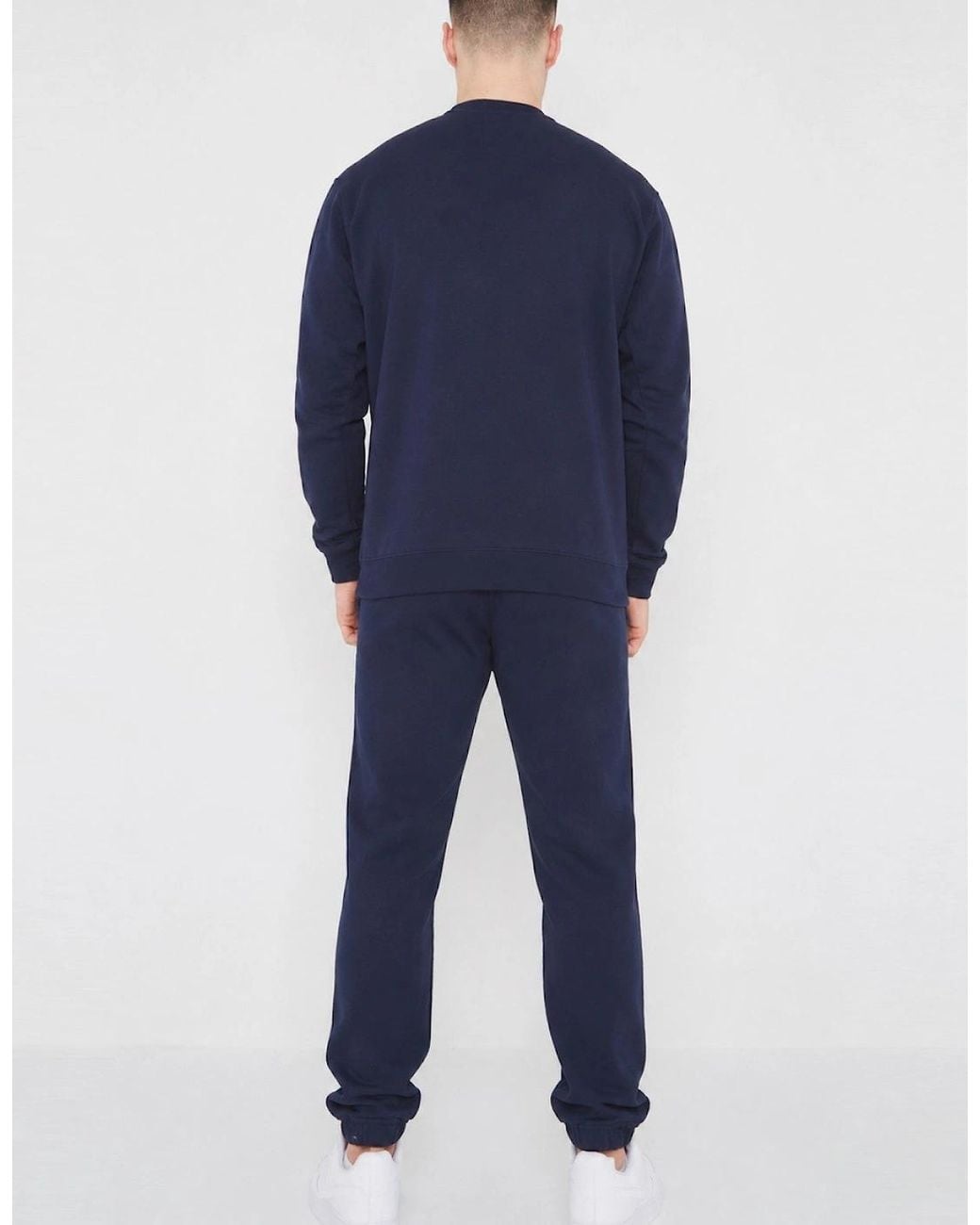 Nike Blue Clubfleece Crewneck Full Tracksuit Set