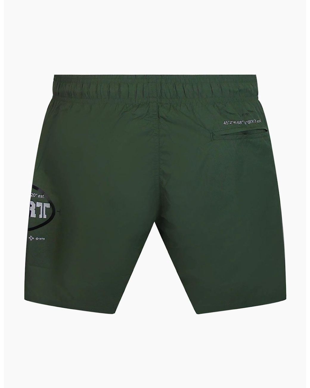 Philipp Plein Green Plein Sport Geo Logo Swim Shorts