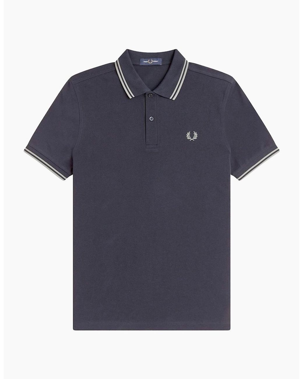 Fred Perry Blue Twin Tipped Polo Shirt for men