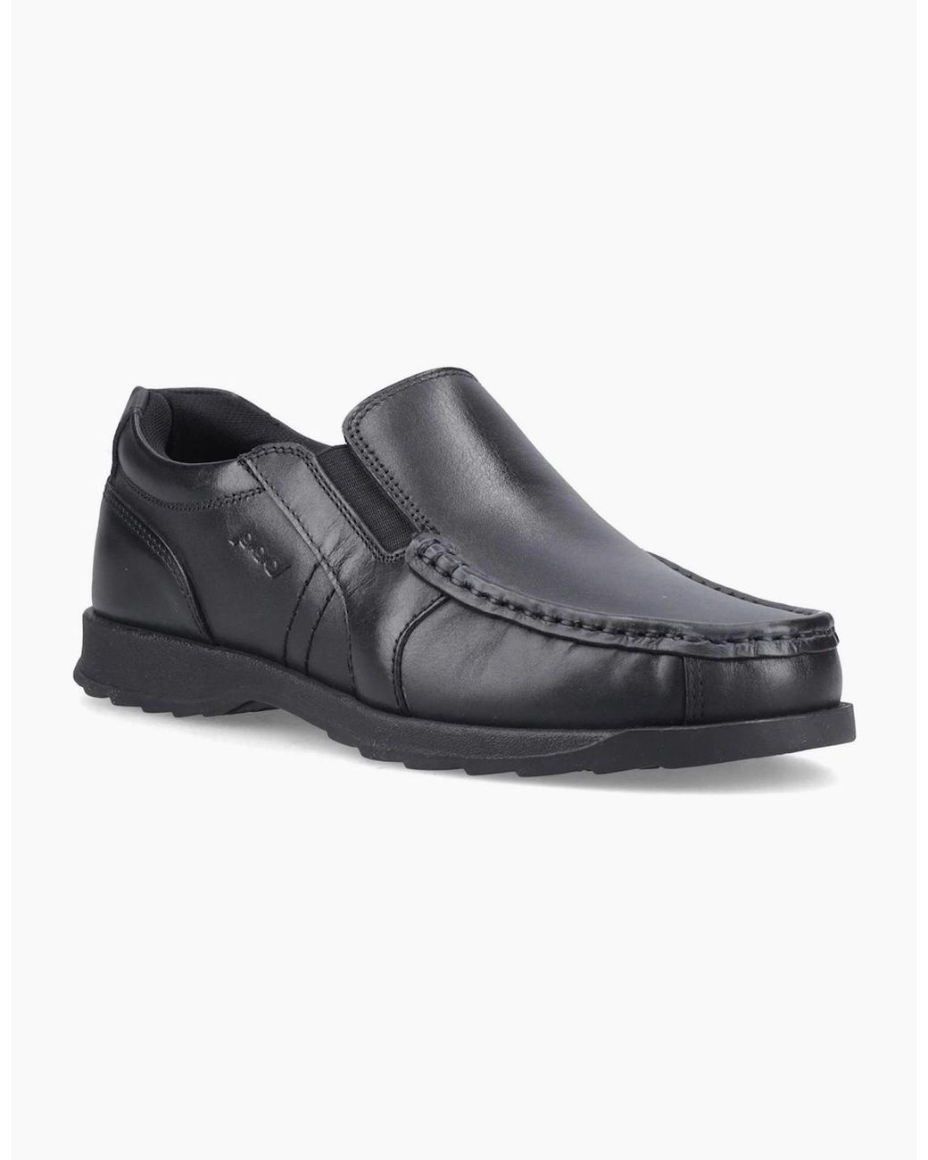 Pod Black Nyle Leather Shoes for men