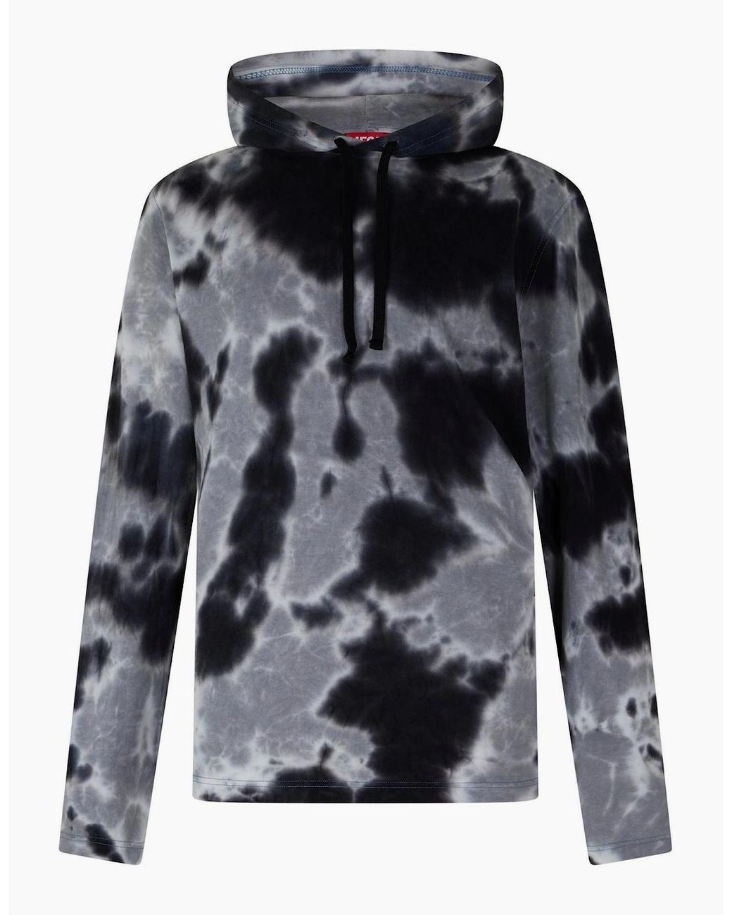 DIESEL Black T Crane Hoody for men