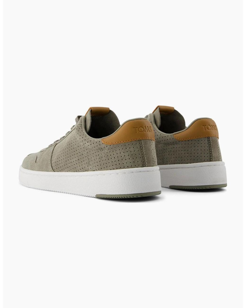 TOMS Green Trvl Lite Court Textured Lace Up Smart Shoes for men