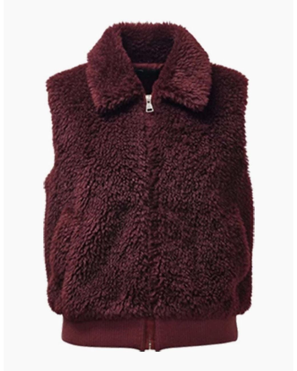 Nooki Design Purple Mylo Borg Gilet