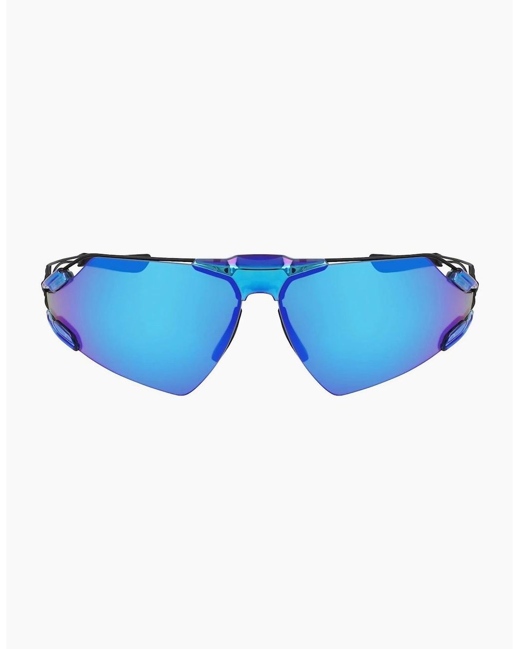 Nike Blue Edge Wrap Sunglasses for men