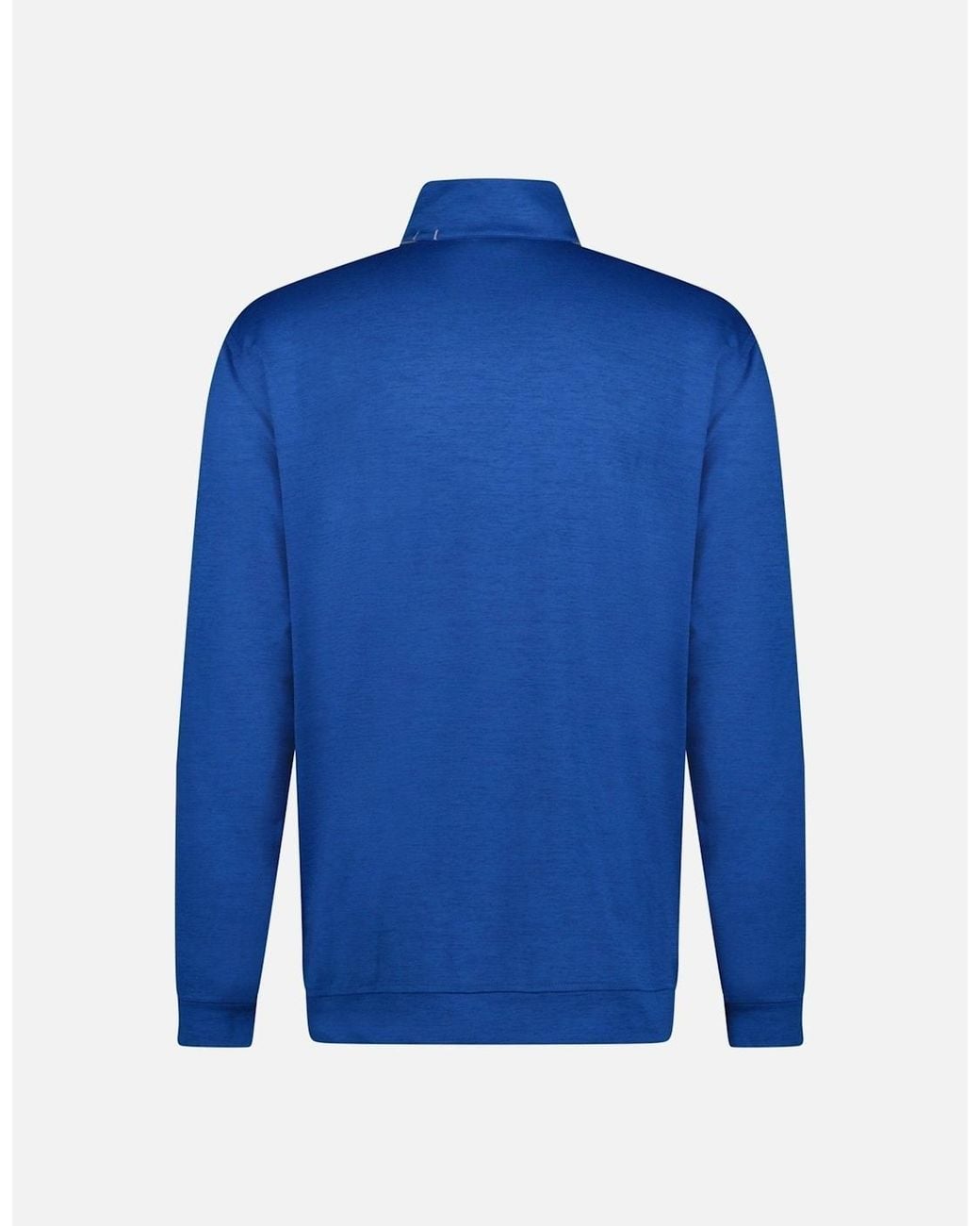 PUMA Blue Cloudspun Quarter Zip Pullover Golf Sweatshirt for men