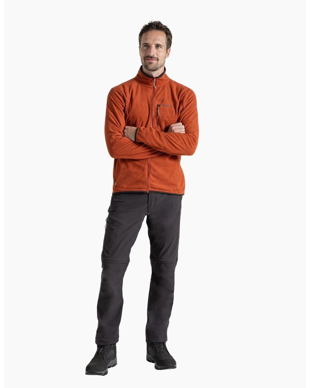 Craghoppers Gray Nosilife Pro Iii Convertible Trousers for men