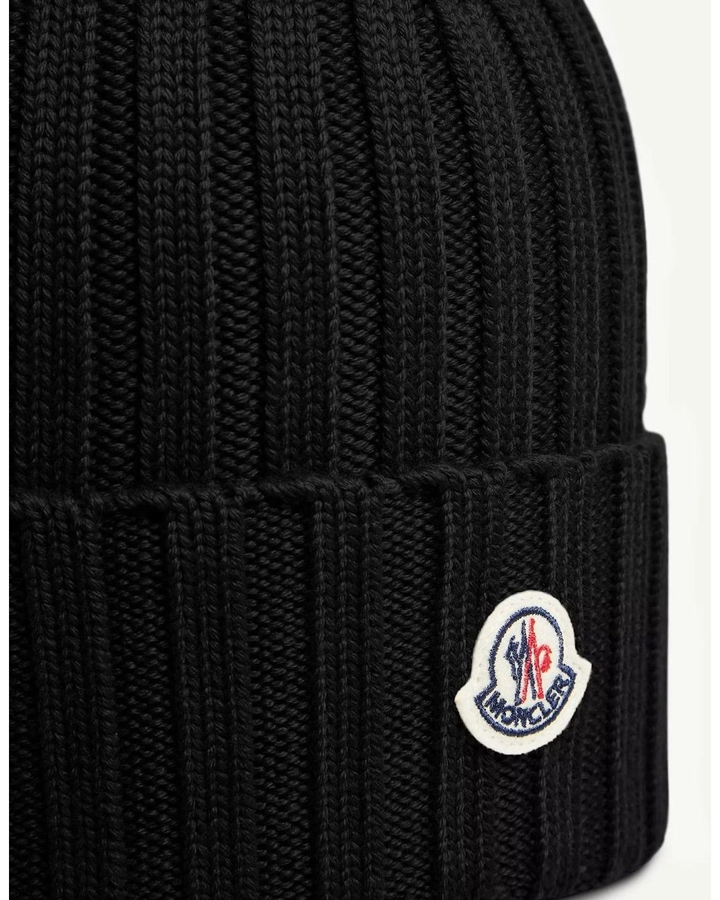 Moncler Black Archive Logo Hat