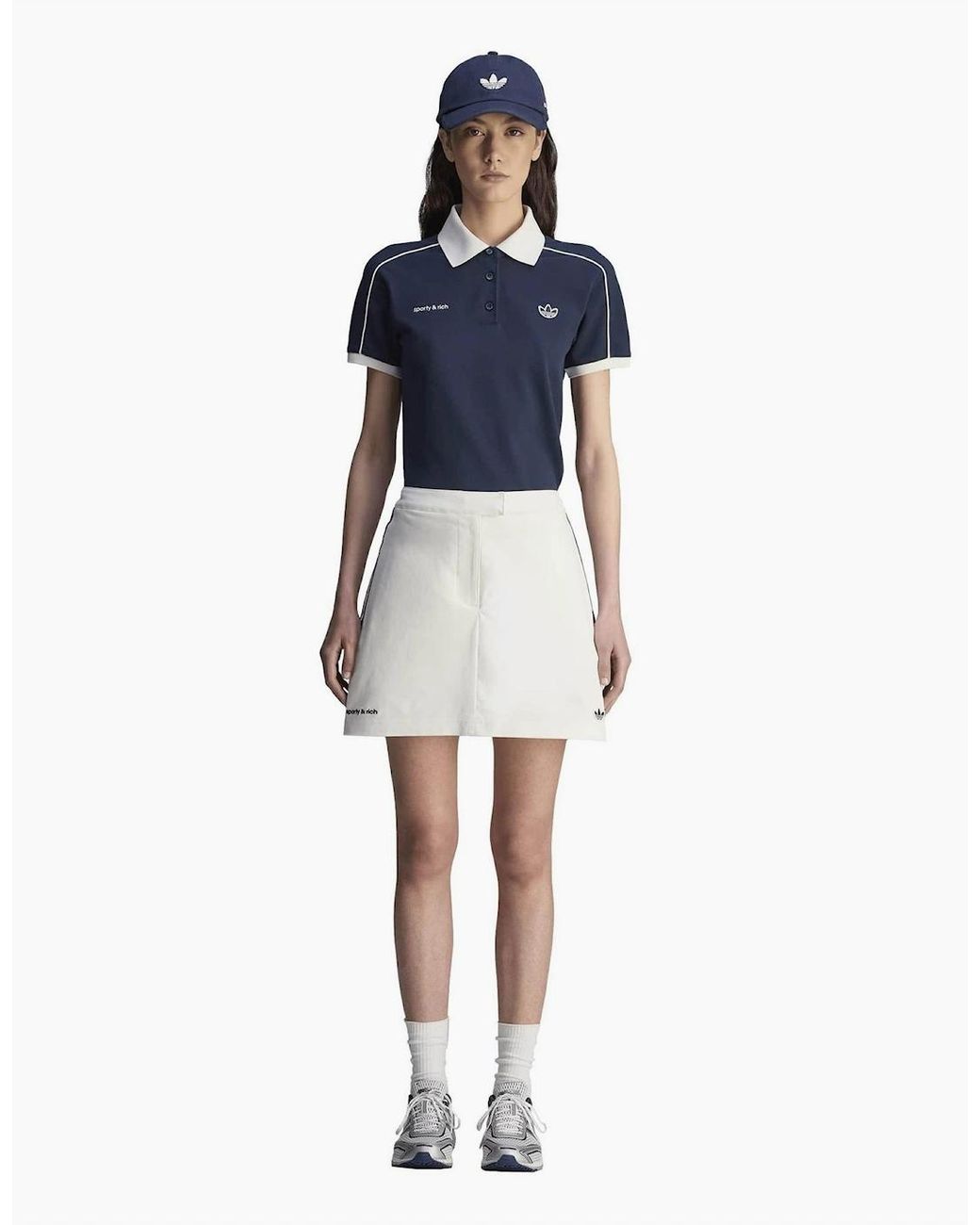 Adidas Originals White Sporty & Rich Skirt