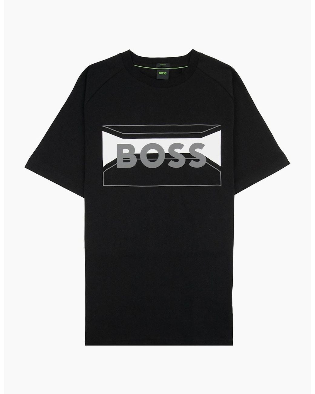 Boss Black Tee 2 Artwork Logo T Shirt 001 for men