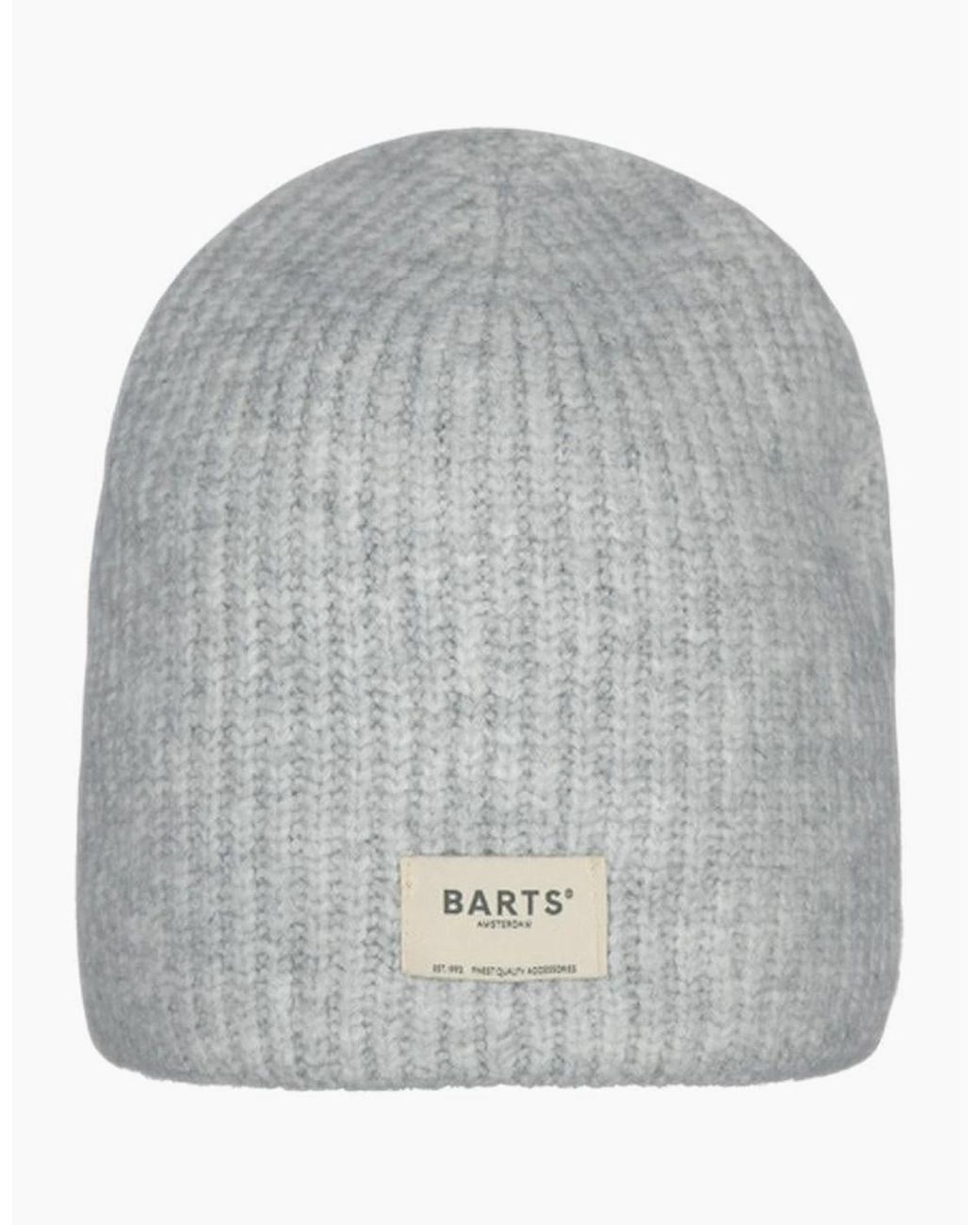 Barts Gray Darty Cuffed-Less Knitted Beanie