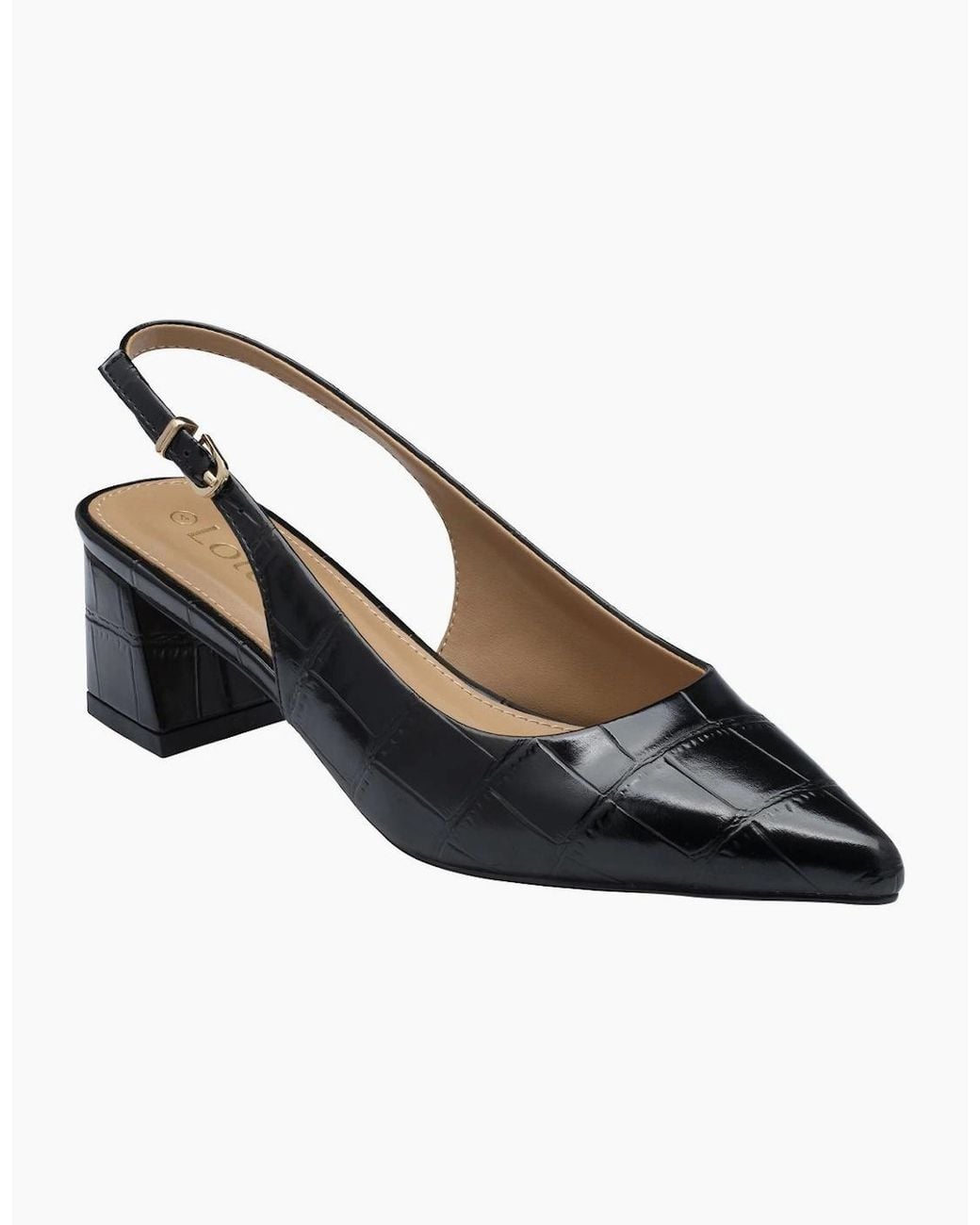 Lotus Black Arwen Court Shoes