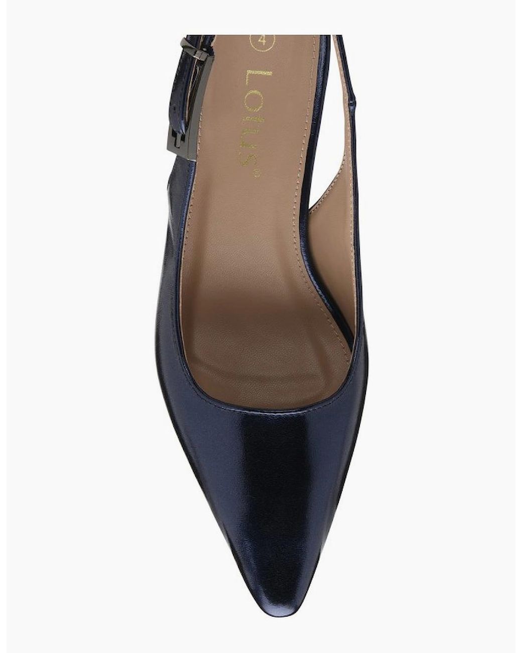 Lotus Blue Sharon Slingback Court Shoes
