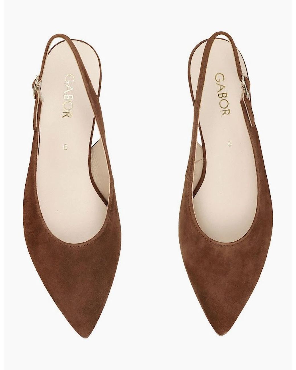 Gabor Brown Lazona Court Shoes