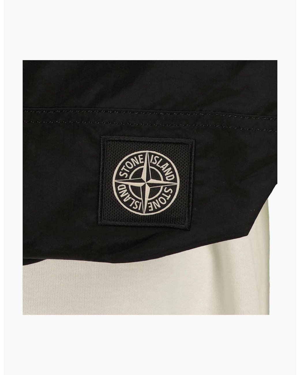 Stone Island Black Nylon Metal Backpack for men