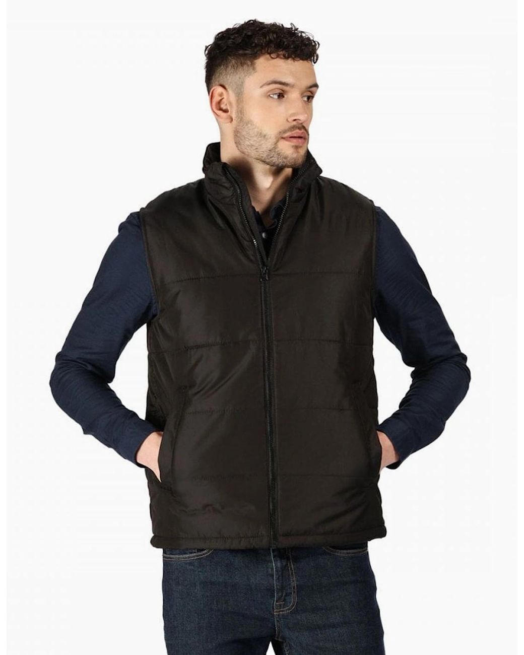 Regatta Black Professional Quilted Insulated Body Warmer for men
