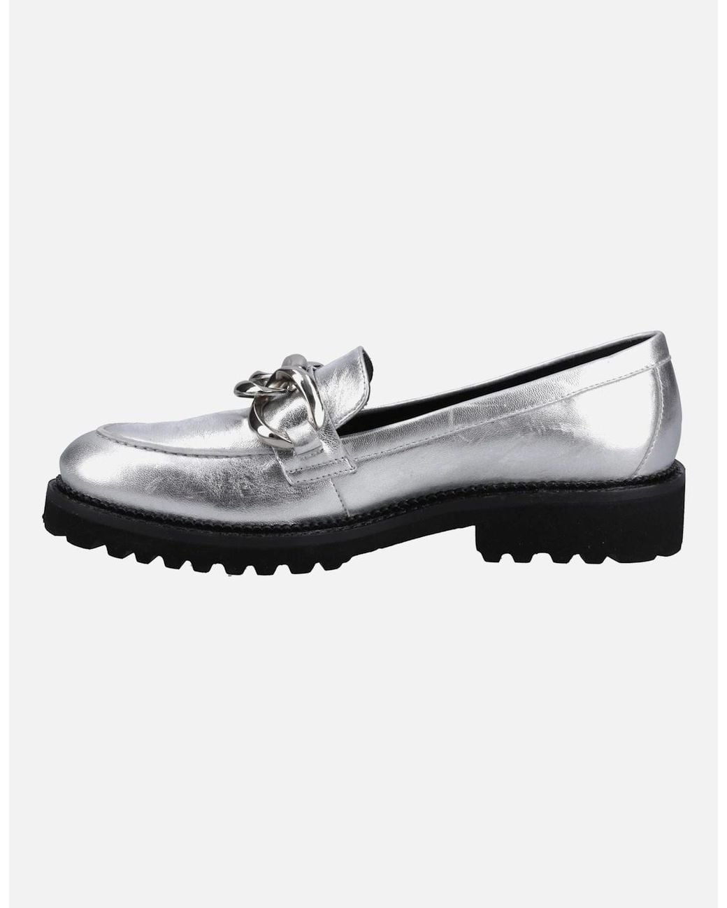 Hush Puppies White Gianna Leather Loafers