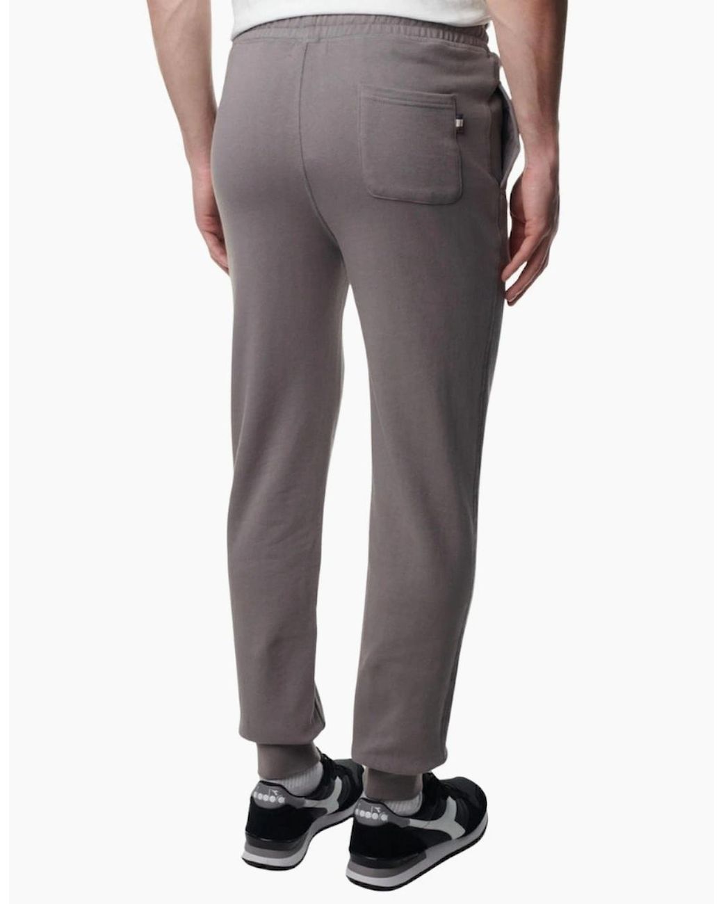 Aquascutum Brown Active Basic Rib Moonrock Trackpant for men
