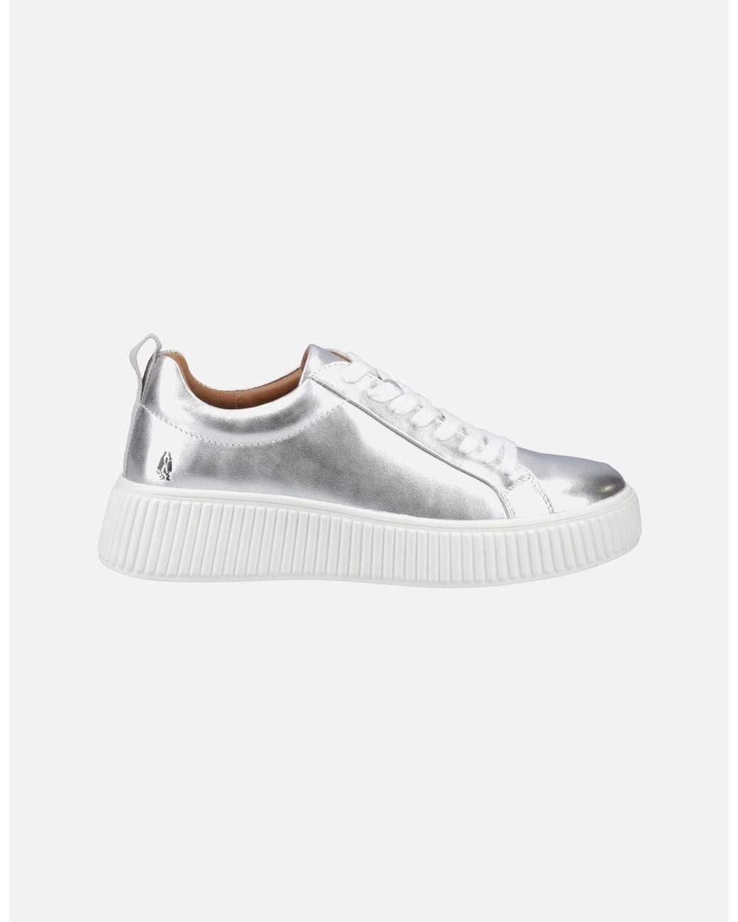 Hush Puppies Metallic Harlow Leather Trainers