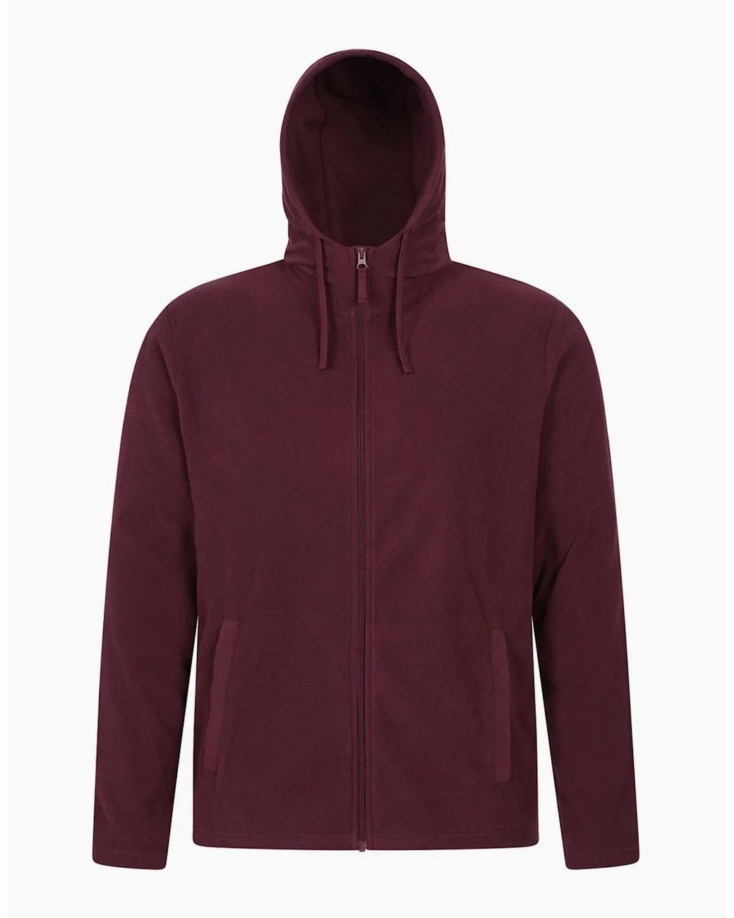 Mountain Warehouse Red Camber Fleece Full Zip Hoodie for men