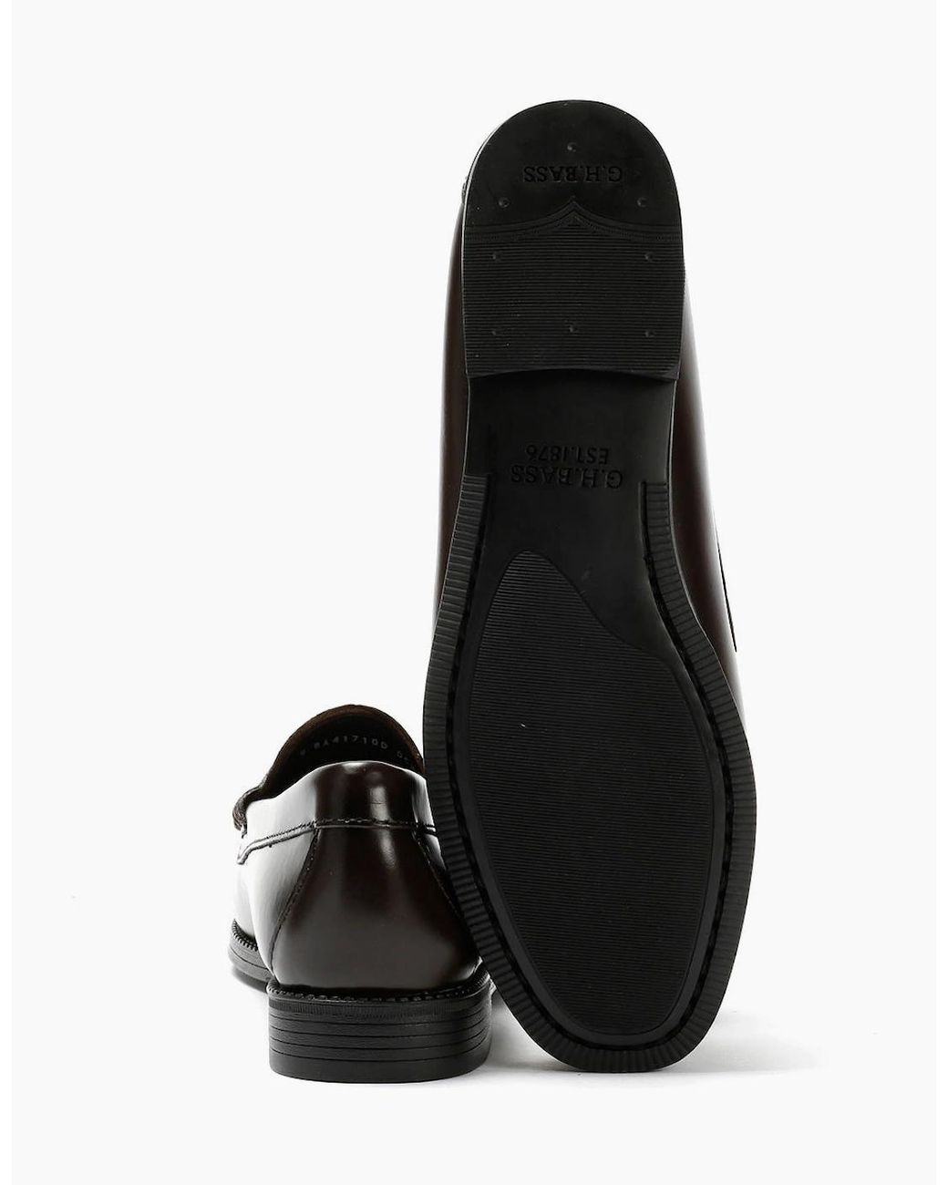 G.H.BASS Black G. H. Bass Weejun Ii Leather Chocolate Penny Loafers
