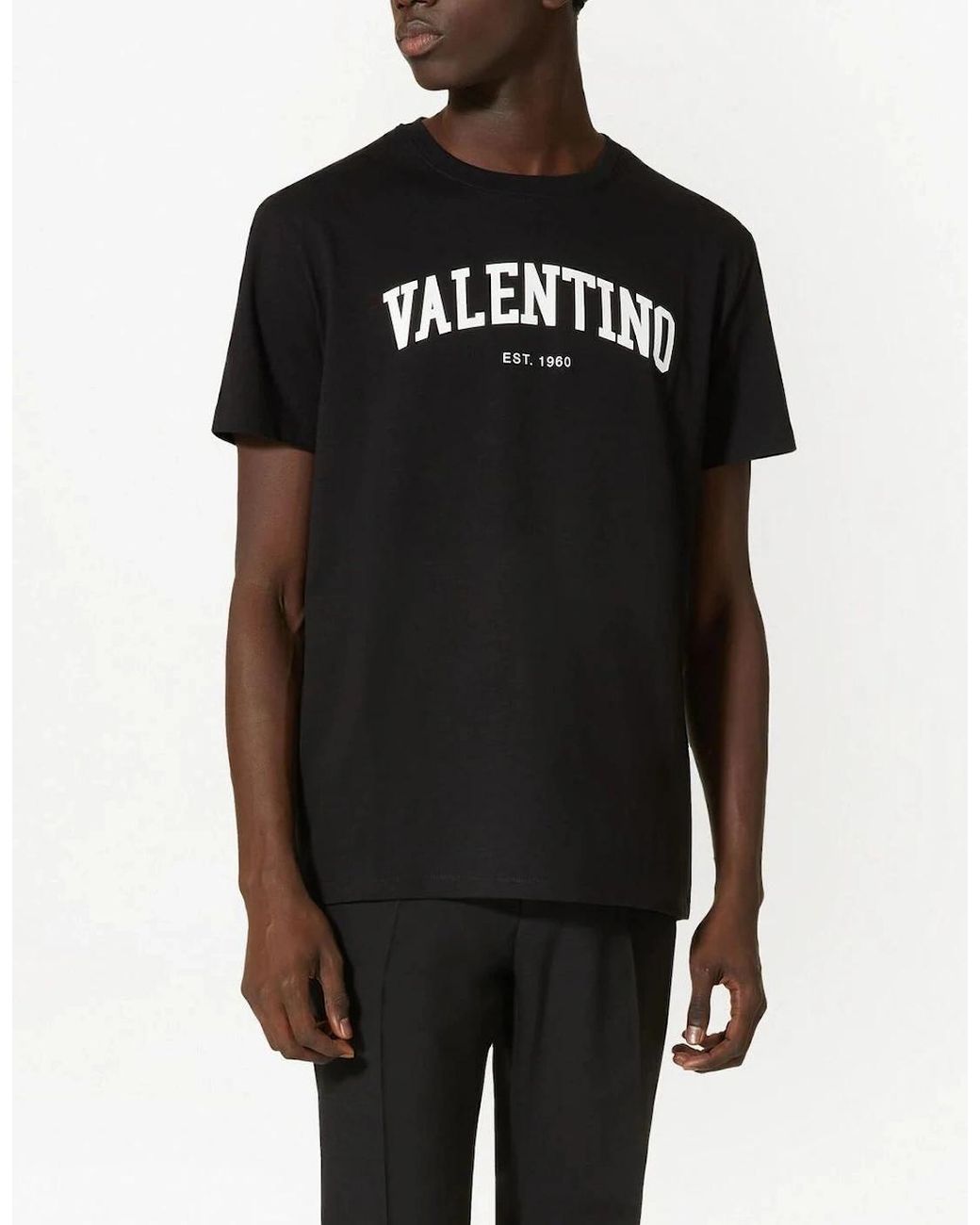 Valentino Black Logo T-Shirt for men