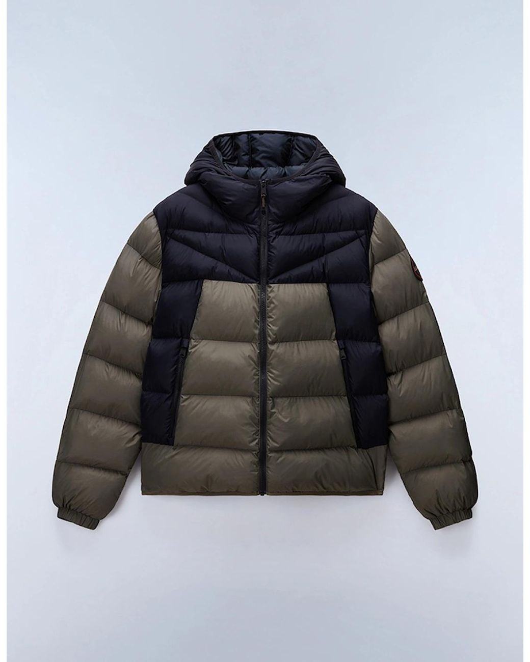 Napapijri Black Molveno Hooded Puffer Jacket