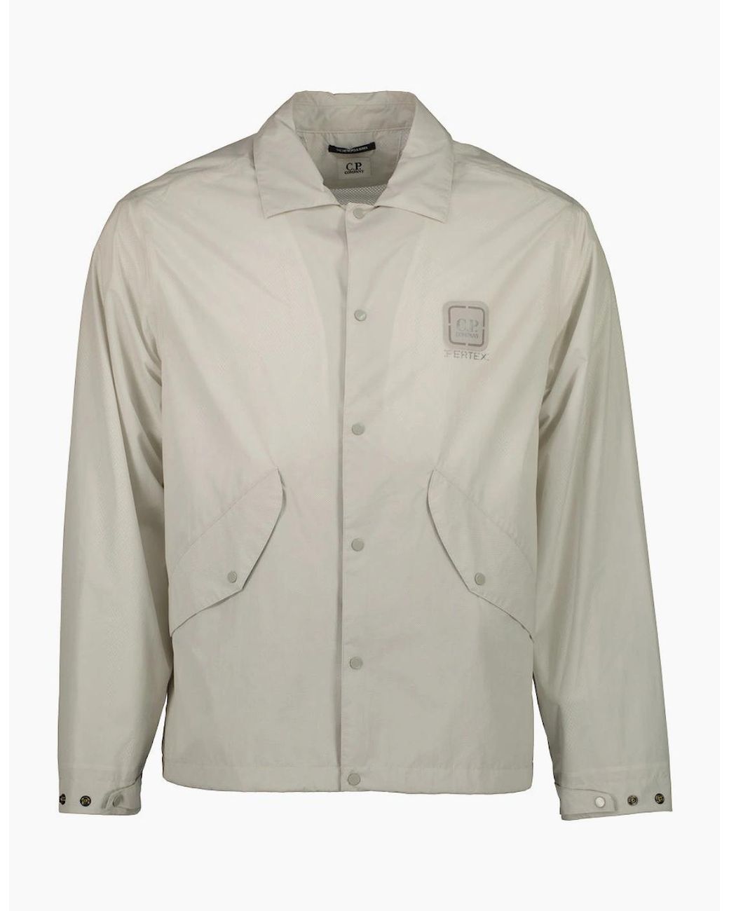 C P Company Gray Metropolis Pertex Overshirt/Jacket for men