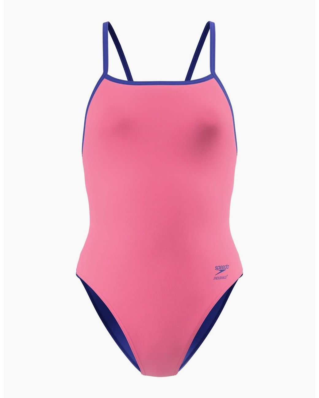 Speedo Pink Ladies Solid Triback One Piece Swimsuit