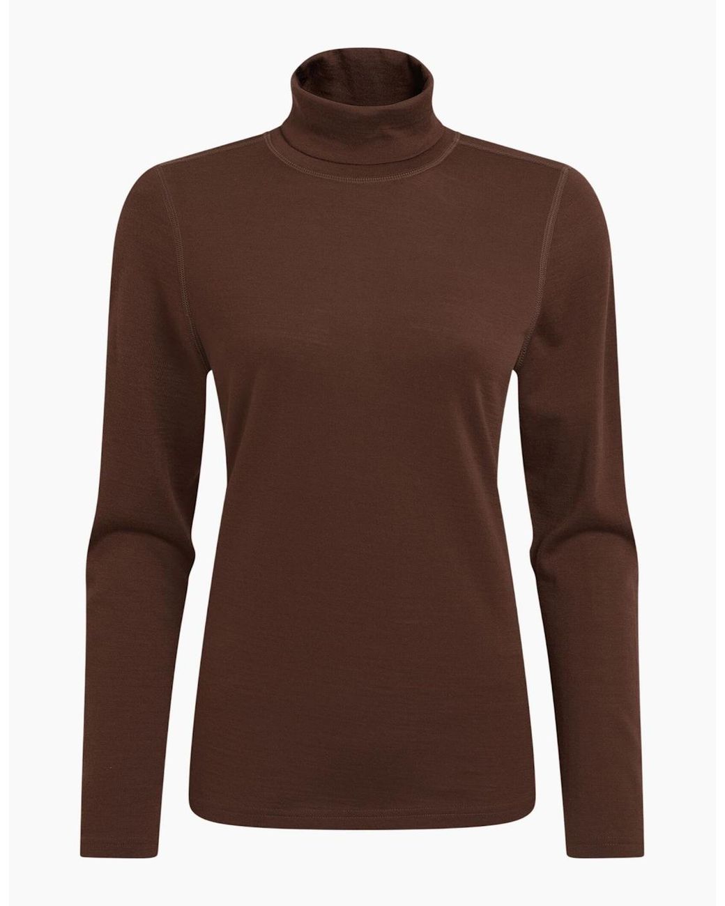 Craghoppers Brown Ladies Charadrion Merino Wool Long-Sleeved T-Shirt
