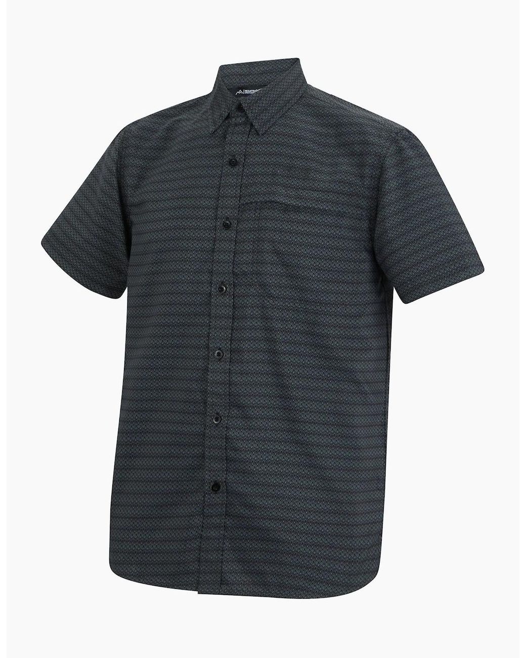Regatta Black Mindano Triangle Short-Sleeved Shirt for men