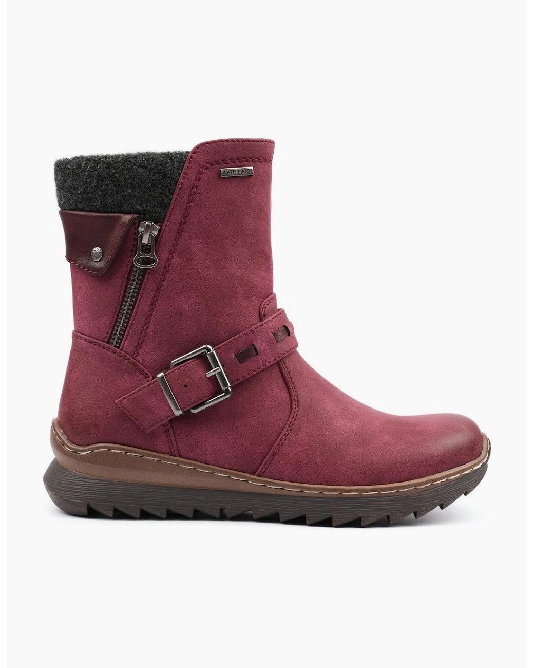 Lunar Red Haley Ankle Boots