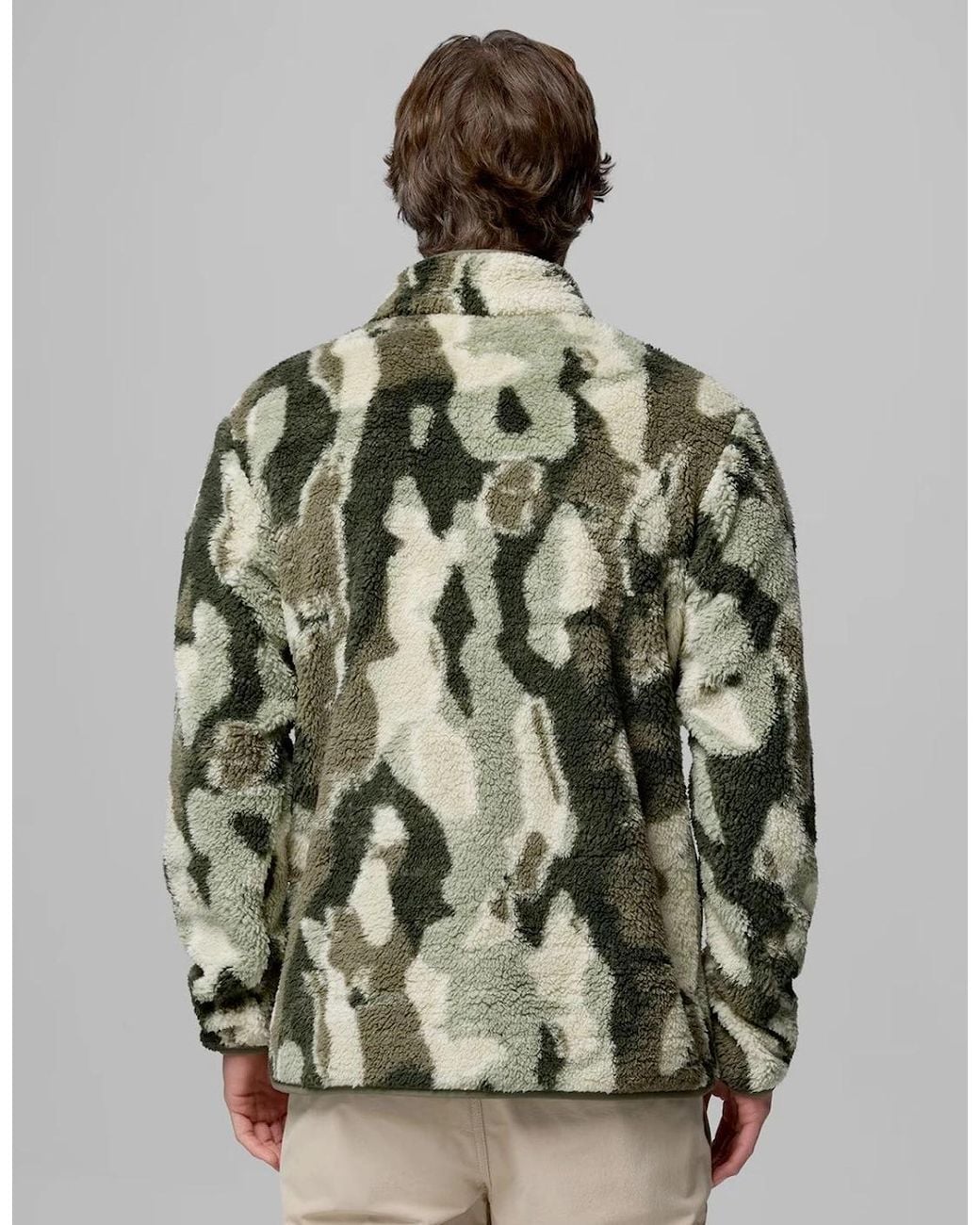 Columbia Green Rugged Ridge Sherpa Half Zip Fleece