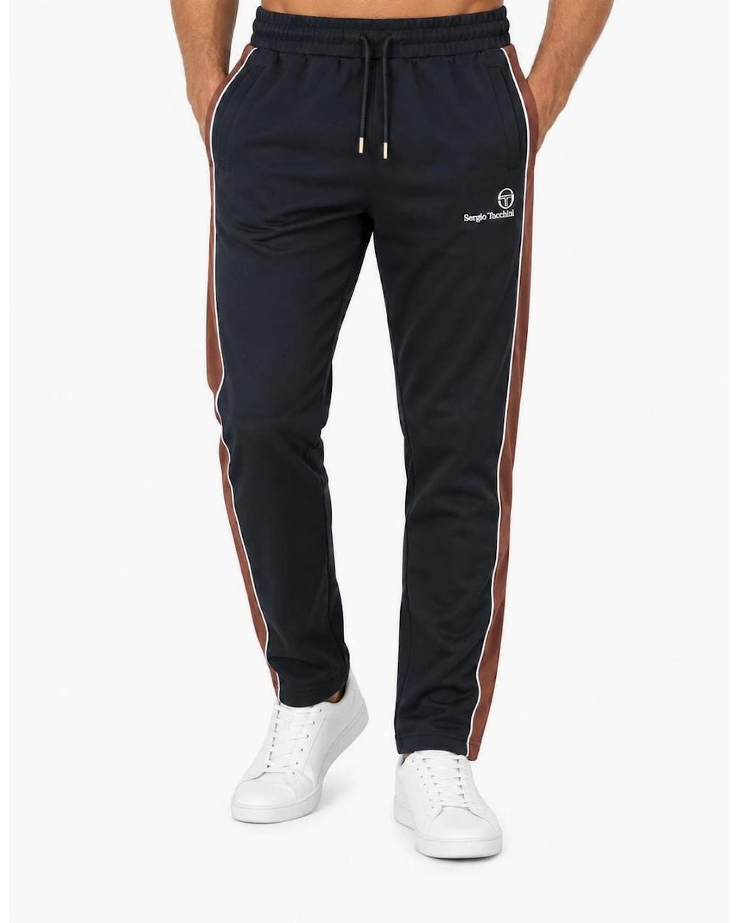 Sergio Tacchini Blue Spiga Track Pant Joggers/Potting Soil/Gardenia for men