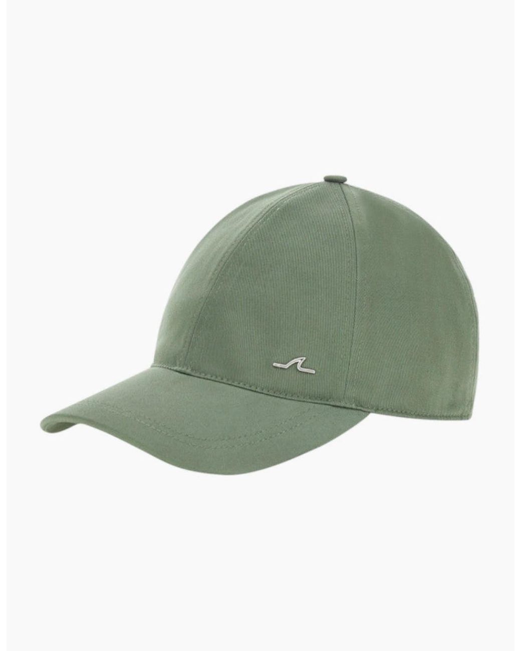 Paul & Shark Green Stretch Cotton & Tencel Baseball Cap 096 Khaki for men