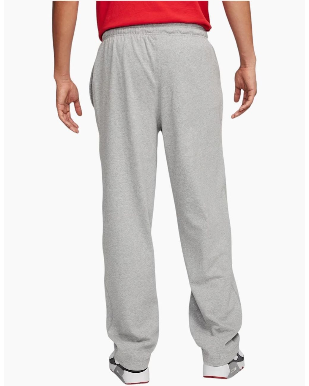 Nike Gray Fq4332 Joggers Knit Open-Hem Sportswear for men