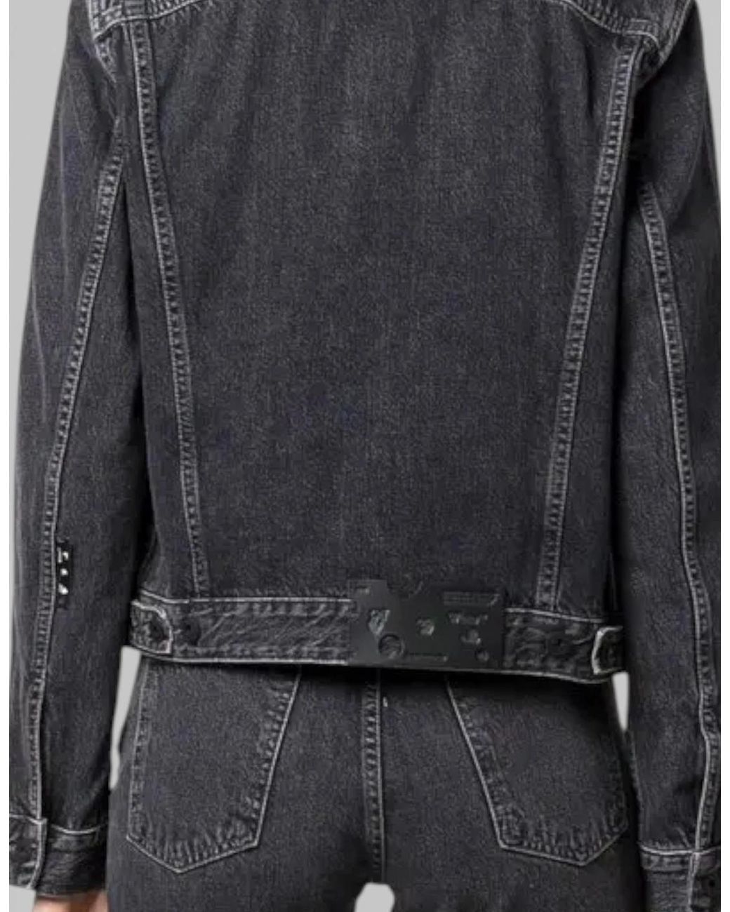 Off-White c/o Virgil Abloh Black Meteor Regular Jacket Dark