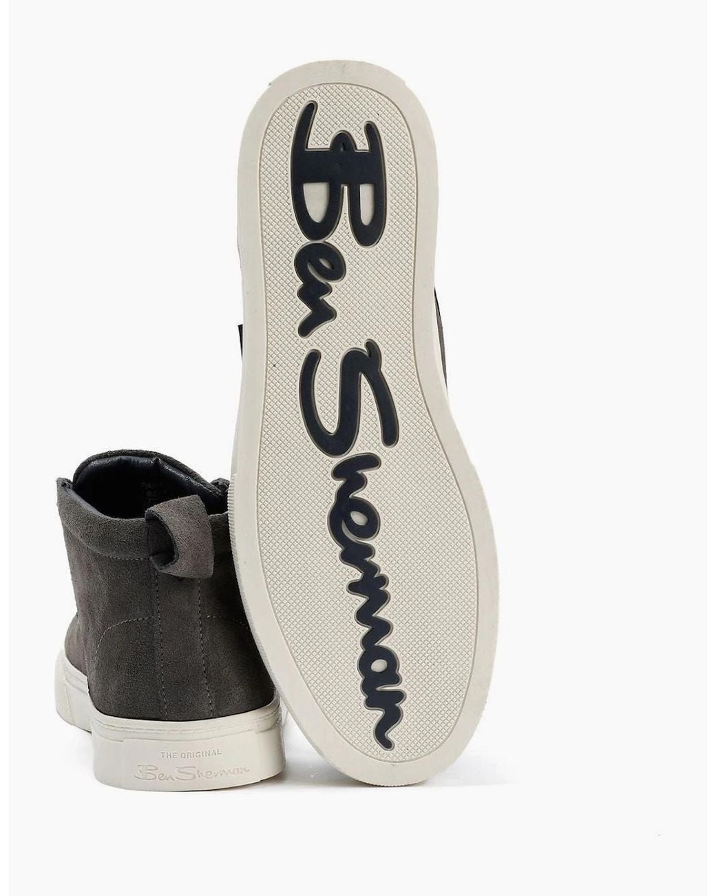 Ben Sherman White Parkway Suede Boots for men