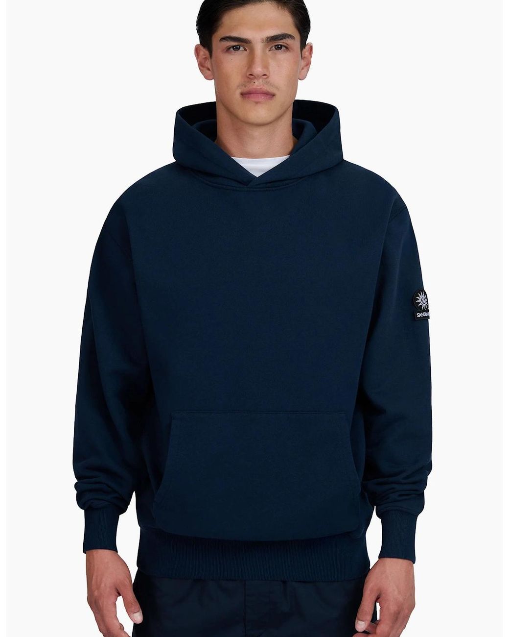 Sandbanks Blue Badge Logo Hoodie for men