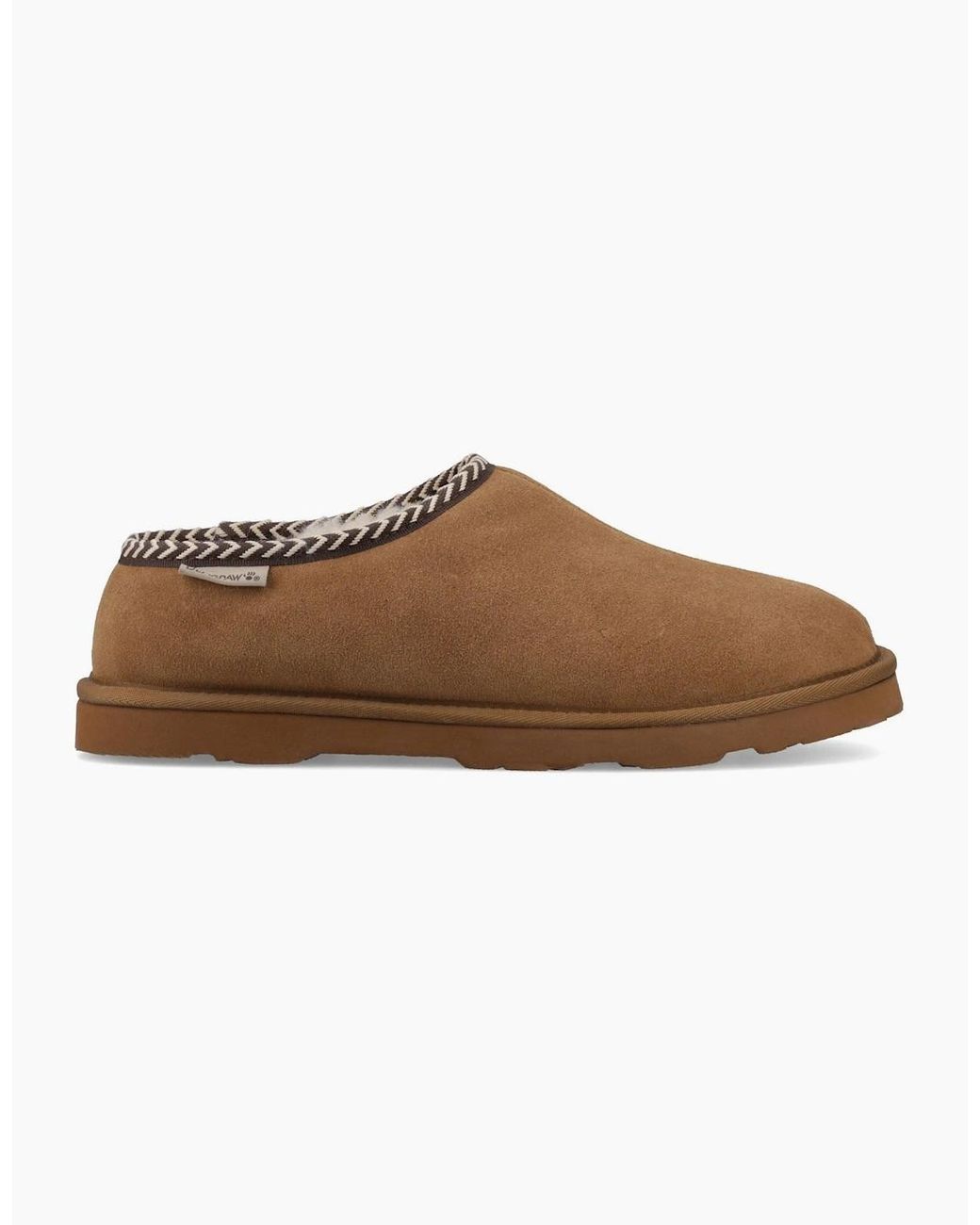 BEARPAW Brown Beau Suede Hickory Slippers for men