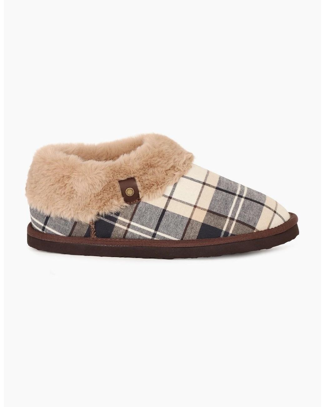 Barbour Multicolor Eloise Tartan Bootie Slippers